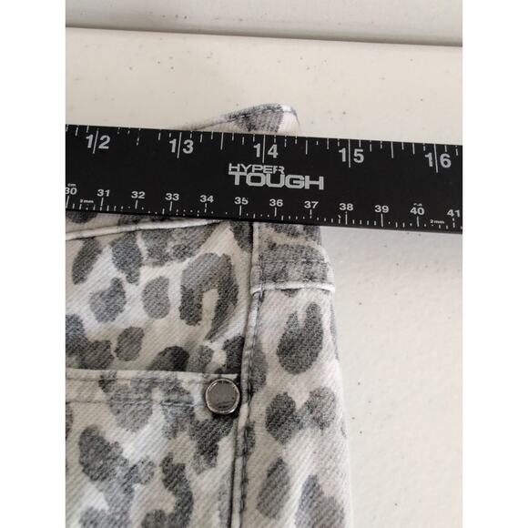 J McLaughlin Lexi Jeans Women 4 (28x30) Animal Print Skinny Mid Rise Stretch - Picture 5 of 9